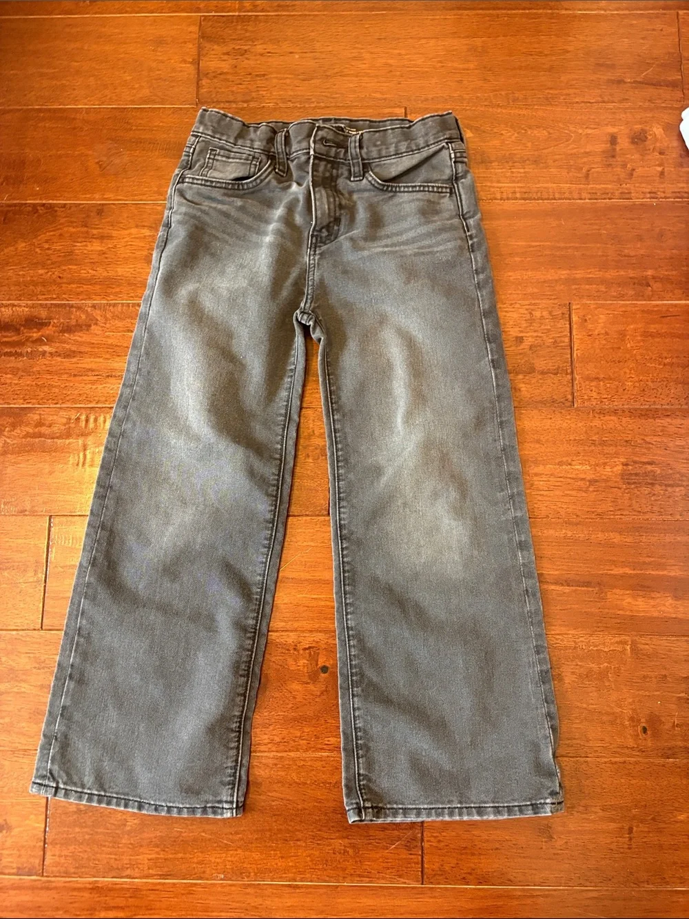 Old Navy Kids Gray Straight-Leg Jeans